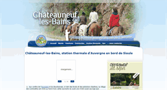 Desktop Screenshot of chateauneuflesbains.com