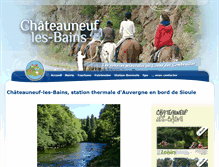 Tablet Screenshot of chateauneuflesbains.com